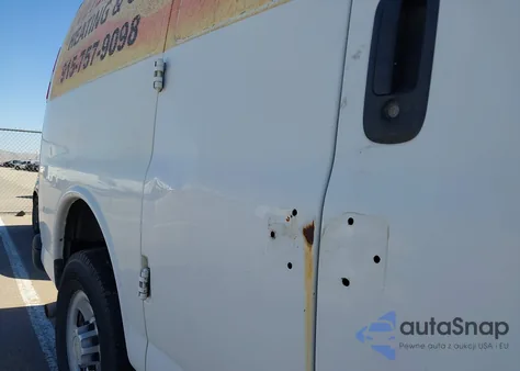 2013 Chevrolet Express 2500 Work Van из США, поврежденный, VIN 1GCWGFFA0D1114704